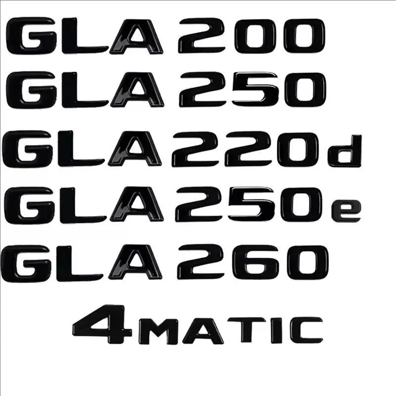 

3D ABS Car Rear Trunk Letters Logo Badge Sticker For Mercedes Benz GLA Class 4MATIC X156 H247 45 GLA250 GLA200 GLA220d GLA260 4MATIC
