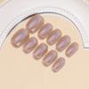 Ins Style Press On Nails Butterfly Pearl Handmade Fake Removable Women
