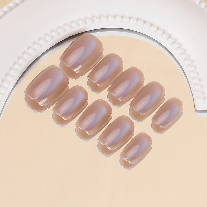 Ins Style Press On Nails Butterfly Pearl Handmade Fake Removable Women