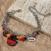 Personality Stacked Wind Metal Chain Bracelet  Halloween Bracelet