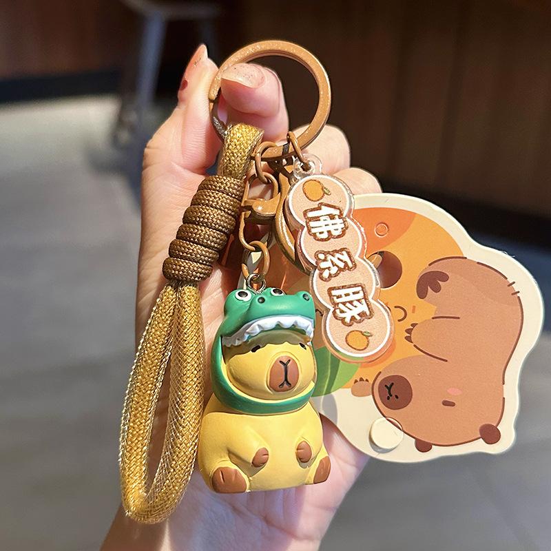 Keychain Cute Little Capybara Bag Pendant Women'S Fashion Car Key Chain Pendant