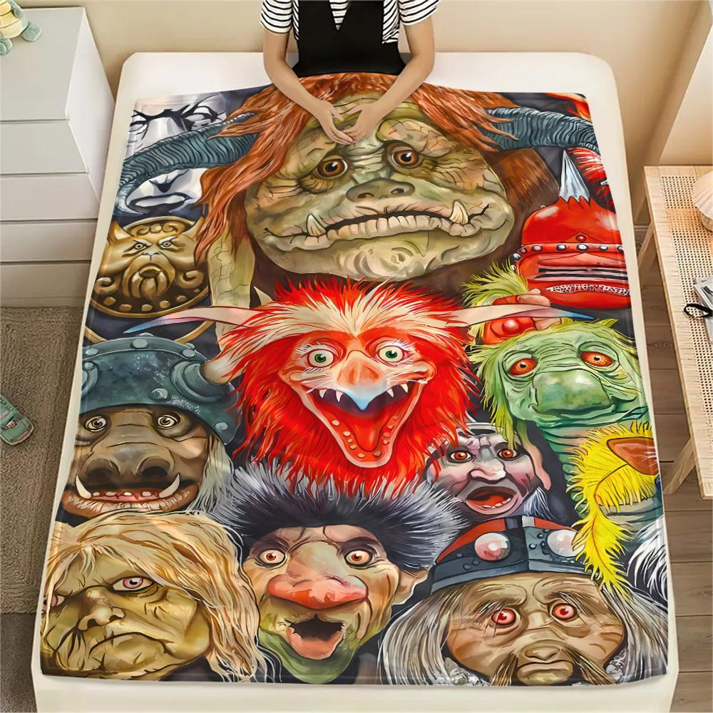 

1PC Labyrinth Print Flannel Blanket, High quality All Seasons, Home Decor, Warmth and Comfort, Perfect for Christmas Gifts 80cm x 120cm