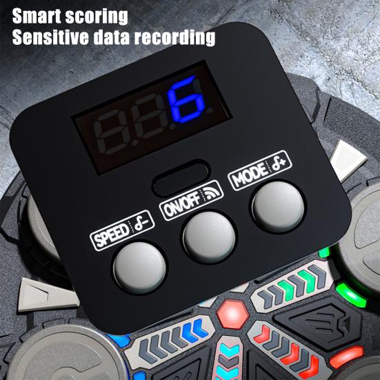 Maszyna bokserska do muzyki z rękawicami, montowana na ścianie, tryby prędkości, regulowany elektroniczny trener bokserski, cel, światło LED, podkładka do uderzania, sprzęt do treningu domowego