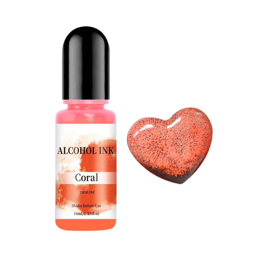 Automatic Diffusion 3D Bleeding Effect Crystal Epoxy Colorant - 30-Color DIY Alcohol Ink Set