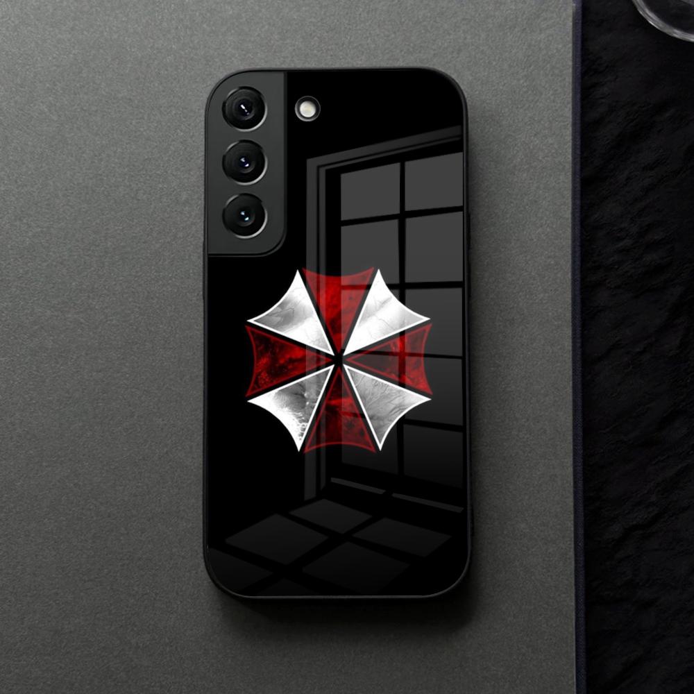Umbrella Corporation Phone Case Glass For Samsung Galaxy S21 S25 S22 S20 S24 S23 Ultra Fe Plus A16 A34 A54 A24 Coque