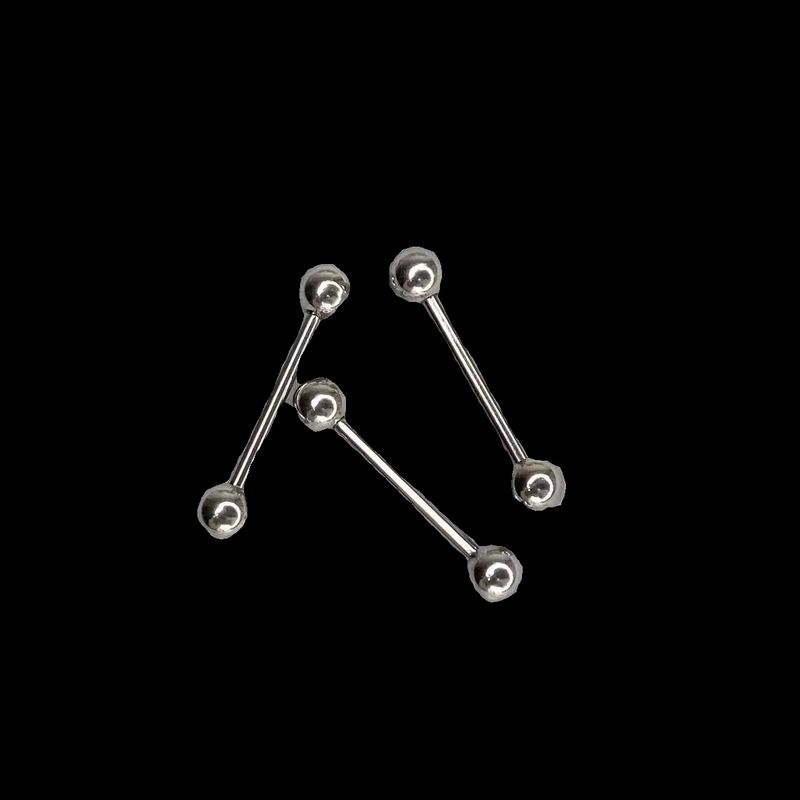 [Buy One Get One Free] Basic Titanium Steel Tongue Pin Rod Thick 1.2mm1.6mm Novice Sexy Perforated Piercing Jewelry