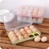 15-Grid Portable Egg Storage Box for Refrigerator and Picnics