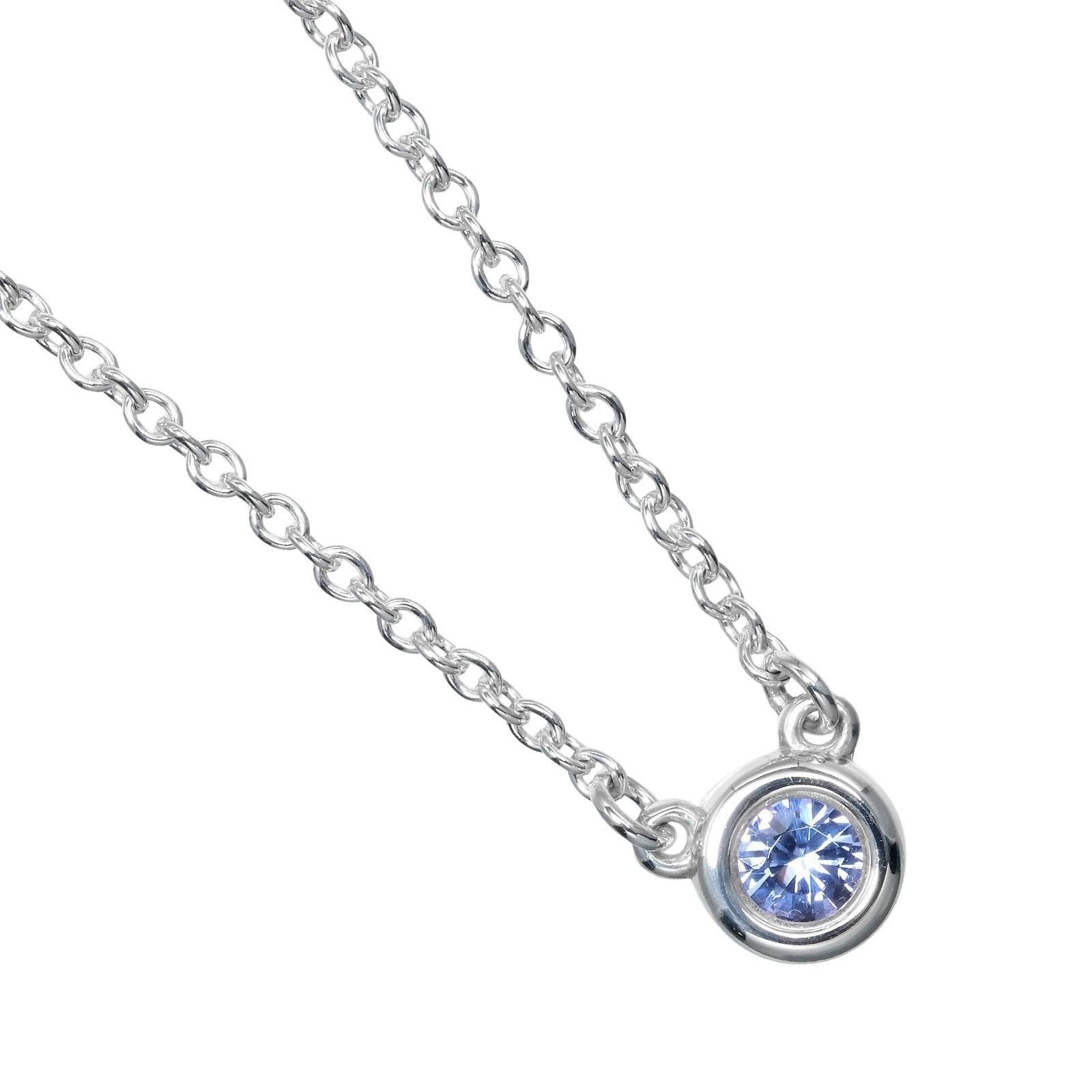 

TIFFANY&Co. Color by the Yard Blue Necklace Silver925/Colored stones 1.65g Women Used