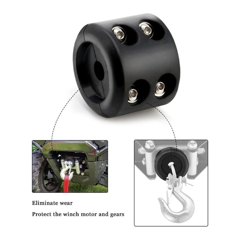 Windenkabel-Hakenstopper, universell für ATV SUV Offroad-Kabelhakenstopper Line Saver Windenmontage Seilkabelschutz