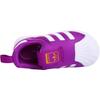 Adidas Originals Superstar 360 Comfortable Versatile Anti-Kick Durable Low-Top Walking Shoes Baby Shoes Purple S32134