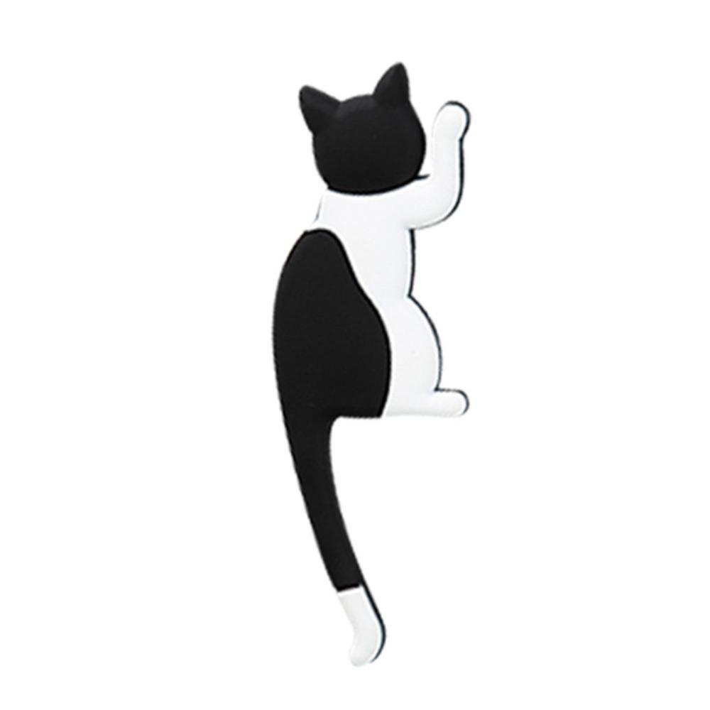 Creative Removable Cat Tail Refrigerator Hooks Cartoon Cat Furniture Decorations Strong Magnetic Hook Fridge Magnet Hook Home