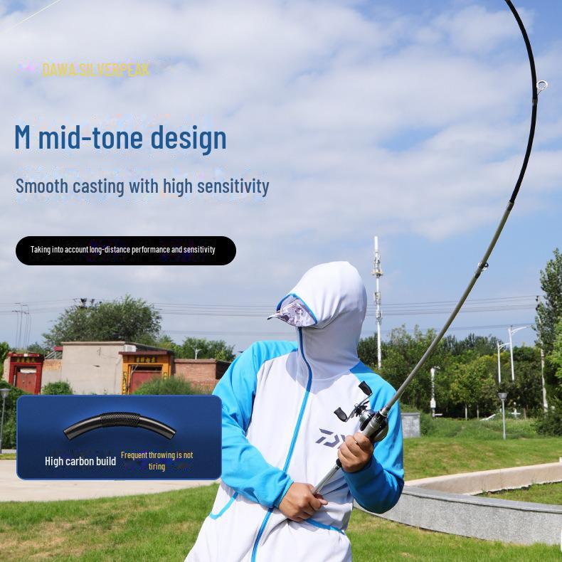 Two-section Medium Fast Action Fishing Rod with Adjustable Handle/Gun Grip