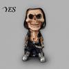 Year-round Skull Decoration Halloween Skeleton Warrior Sculpture, Resin Art Soldier Figurine Statue Home Decor, Gunner Hand-painted Model Ornaments
