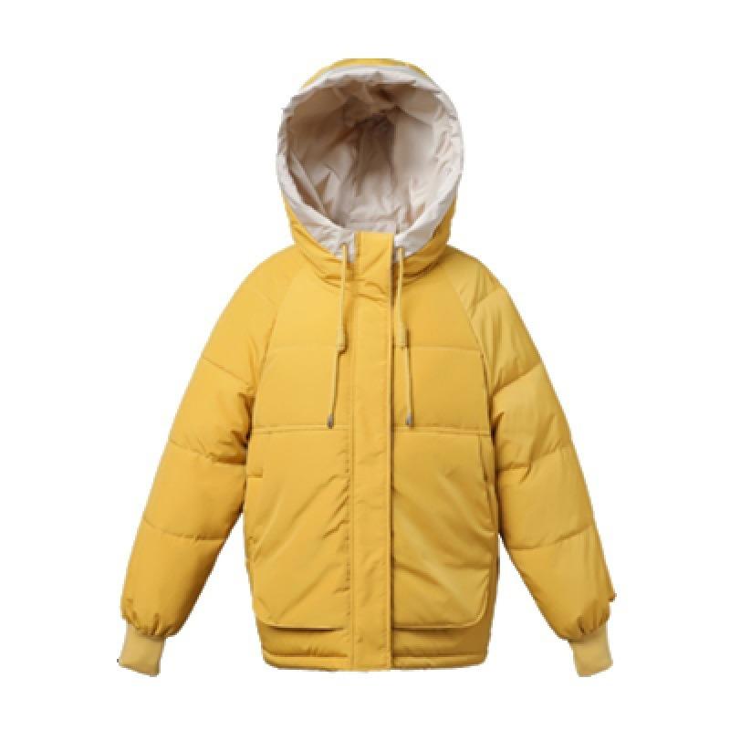 Down cotton-padded clothes for women's winter new student bread clothes, short cotton-padded jackets, loose and thickened cotton-padded jackets.