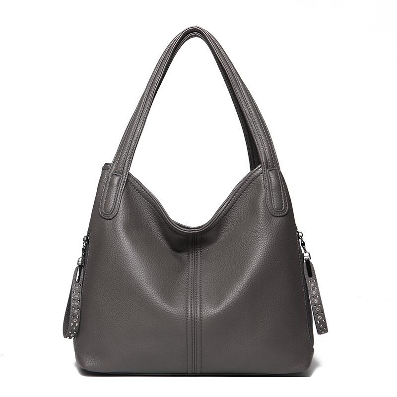 Women PU Leather Hobo Shoulder Bag Large Capacity Soft Handbag Fashion Casual Top‑handle Tote Bag Multi‑pocket Daily Shopping Work Hand Bag For