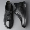 Casual Board Shoes Men's Inner Height Increase Breathable Business Leather Shoes 2 New Soft-soled Velvet One-pedal Shoes