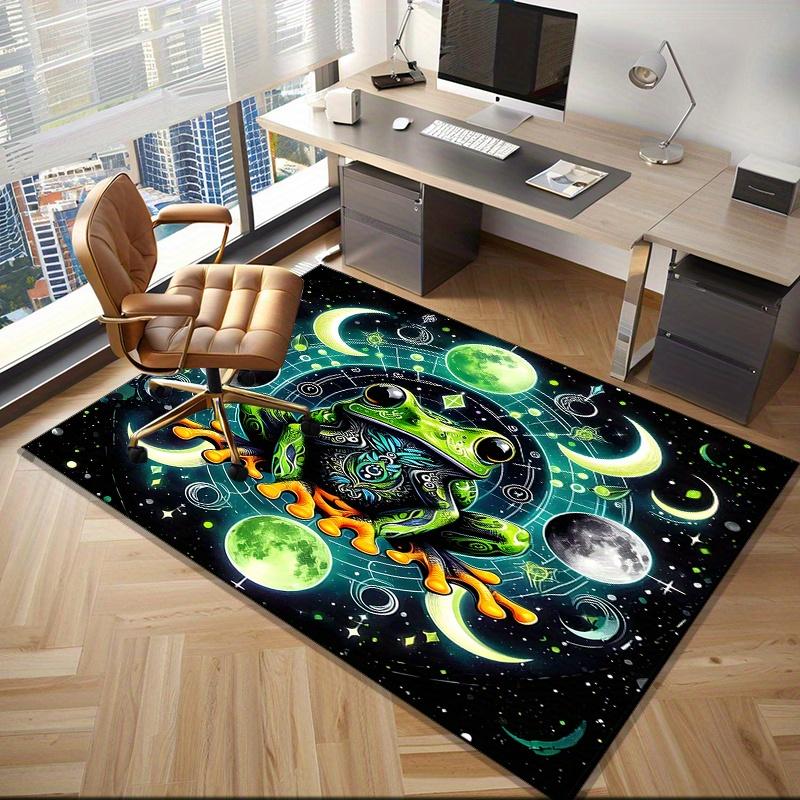 

Cosmic Frog Rug for Space Enthusiasts - Surreal Astronaut Frog Design Carpet with Planets for Futuristic Living Room Decor 50x80cm