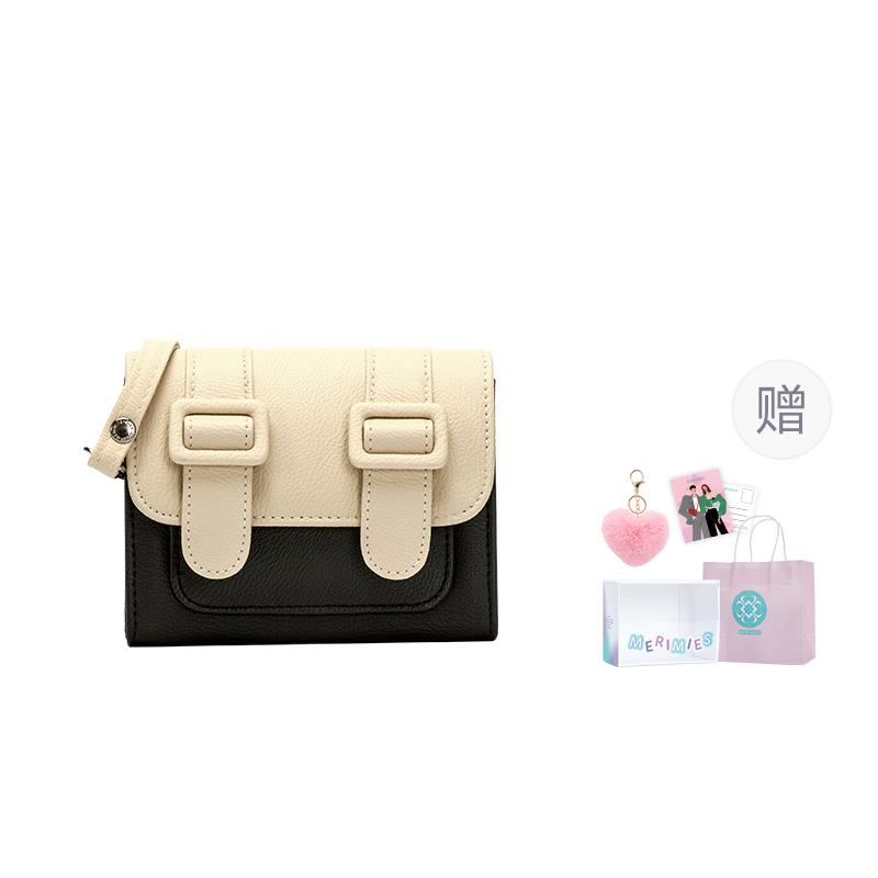 

New MERIMIES PVC Niche Design Style Satchel Bag, Fanny Pack, Shoulder Bag, Crossbody Bag Women s Black White MMP001 13.0*6.1*9.9CM