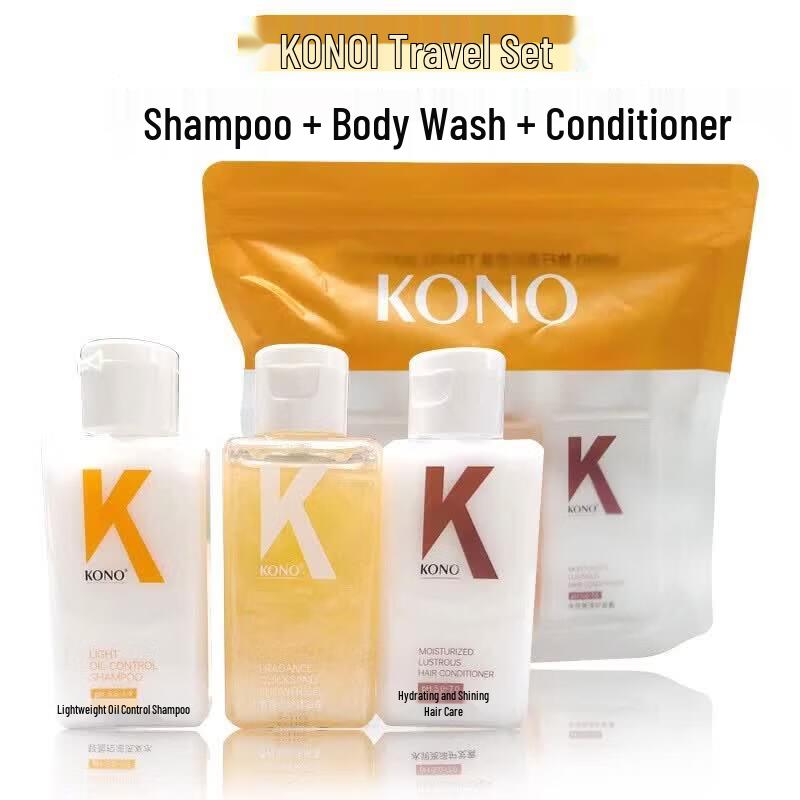 KONO Oil Control & Volumizing Travel Wash & Care Set