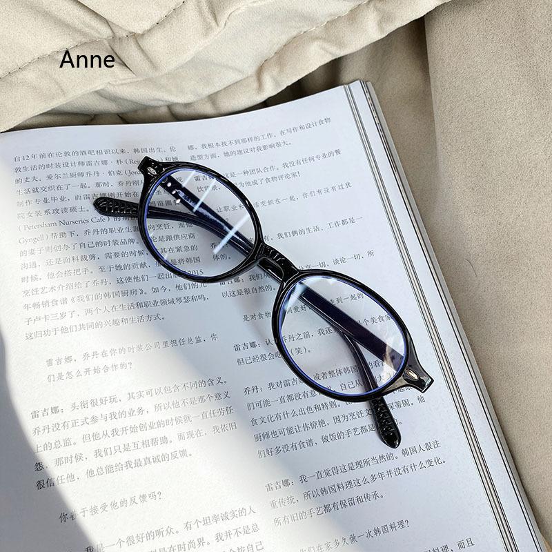 

Anti Blue Light Myopia Glasses Ultra Light Retro Small Round Frame Myopia Glasses for Women Men Artistic Frame Glasses 0 To -4.0 0