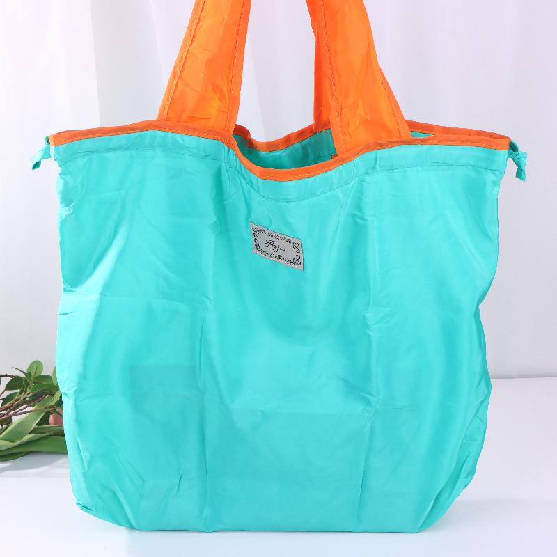 Single Foldable One - Shoulder Shopping Bag: Environmentally Friendly, Portable For Supermarket Groceries