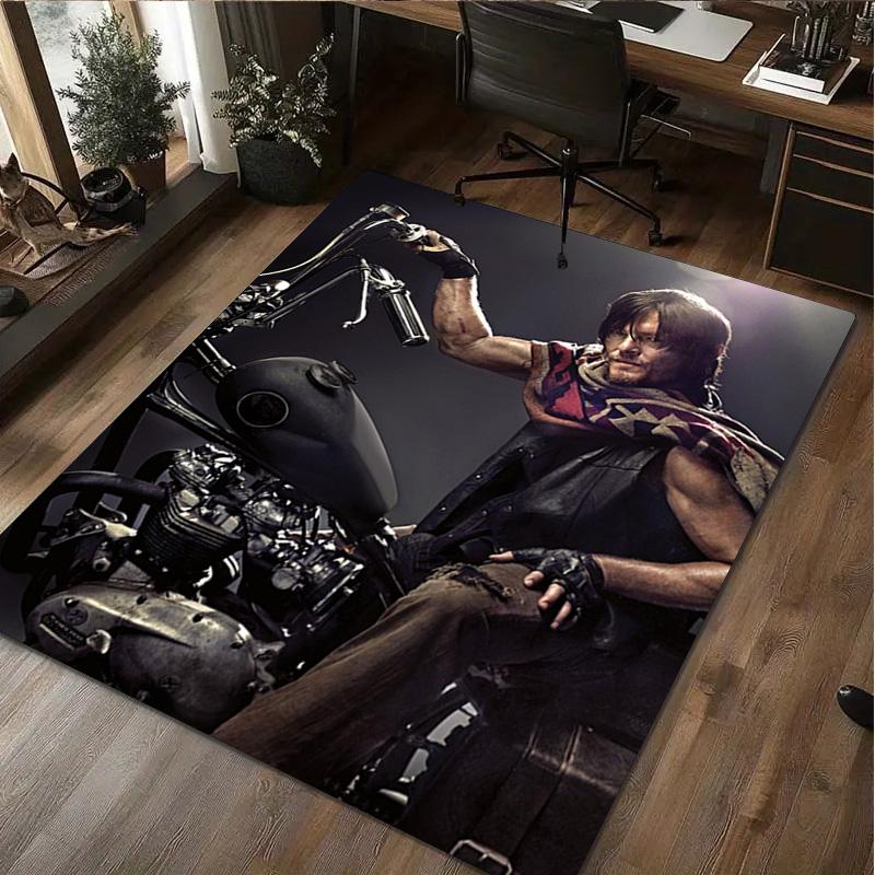 1Pc The Walking Dead  Print Rug - Home Decoration Carpet For Living Room Bedroom Flooring Computer Chair Area Rug