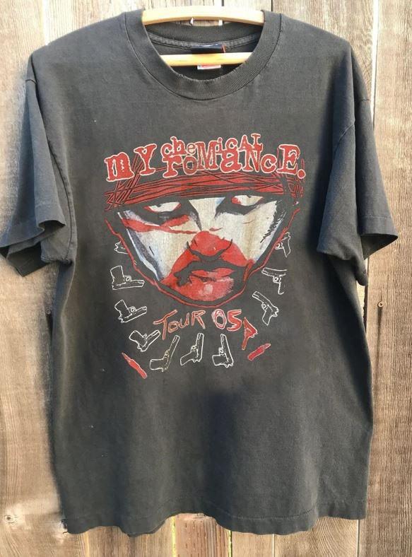 

Vintage 2005 My Chemical Romance Tour Rare Charcoal Unisex Shirt S5XL KH16526 Unisex T-Shirt XXL