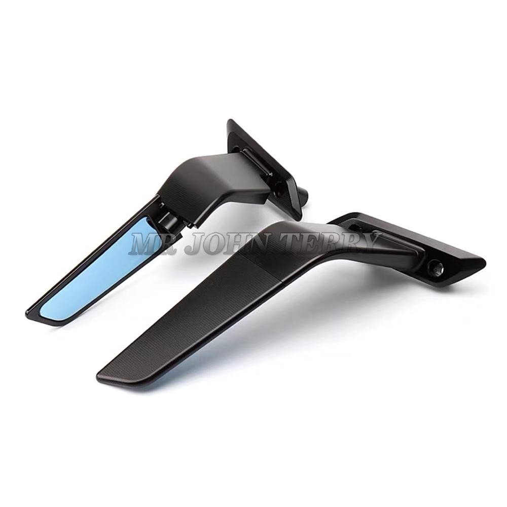 

Для Yamaha T-MAX TMAX 560 TMAX560 T-MAX560 2025 Вращающееся на 360° зеркало Мотоциклетное зеркало заднего вида HD Синее отражающее зеркало чёрный