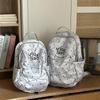Dot Print Backpack Women's Lightweight Large Capacity Commuter Backpack