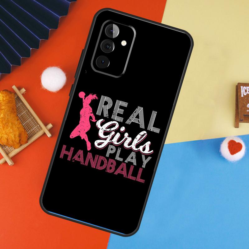 Stylish Playing Handball Cover For Samsung Galaxy A15 A25 A35 A55 A52 A32 A12 A14 A34 A54 A51 A71 A53 A33 A13 Case