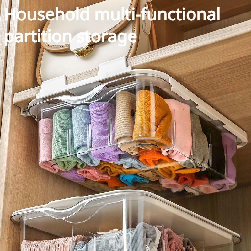 Drawer Type Underwear Panties Socks Storage Box Household Multi-function Compartment Storage and Organization Box