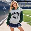 Women's Fashion Casual Printed Zip-Up Sweatshirt with Stand Collar and Long Sleeve