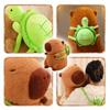 Capybara Plüschtier Schildkröten-Rucksack Capybara Puppe Kissen Meerschweinchen Puppe Geschenk Stoffpuppe