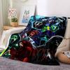1pc Scream Mask Blanket Lightweight Flannel Blanket Throw Blanket For Sofa, Bed, Travel, Camping, Livingroom, Office, Couch