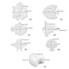 Sada forem na pryskyřicové podložky Silikonové formy na podložky Formy na epoxidovou pryskyřici ve tvaru mořských živočichů pro odlévání pryskyřice DIY podložky pod šálky