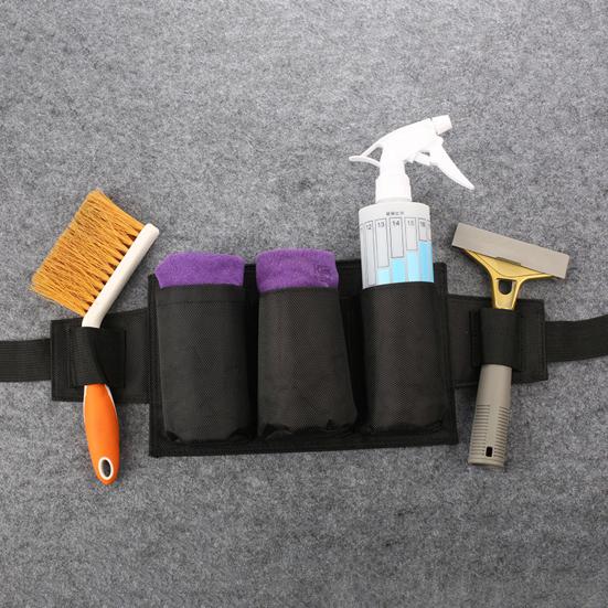 Multifunctional Waist Bag Tool Belt with Storage Compartments Zipper Closure Adjustable Design Quick Release