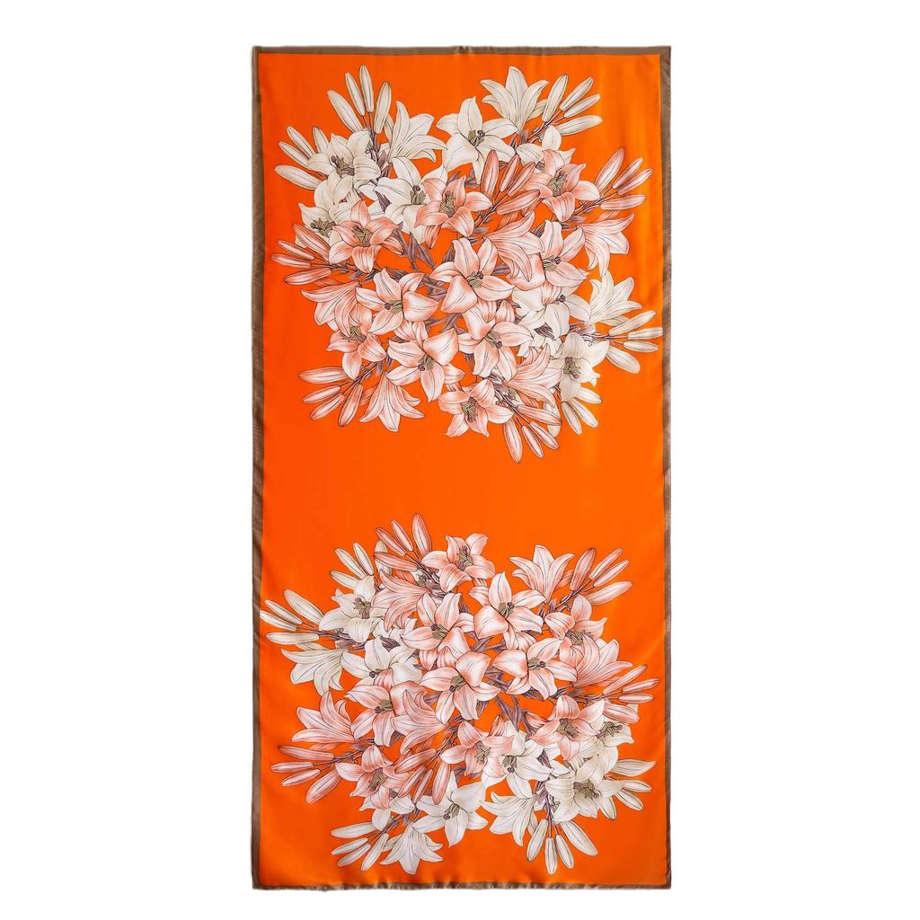 High-quality Luxurious Silk Scarves Headband Scarfs Neck Scarf For Women Chain Silk Scarf Women's Decorative Shawl
