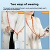 8mm Adjustable Nylon Phone Lanyard with Dual Direction Clips,Zinc Alloy Buckle Crossbody Neck Strap