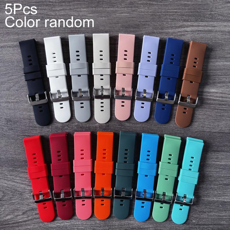 1 Stück 22 mm Ersatz-Silikonarmband Universalarmband Zubehör Hohe Qualität oder Samsung Active Smartwatch-Armband Huawei Watch