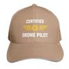 Certified Drone Pilot Baseball Cap Fashionable Dropshipping Trucker Cap Christmas Hat Unisexs Tennis Womens