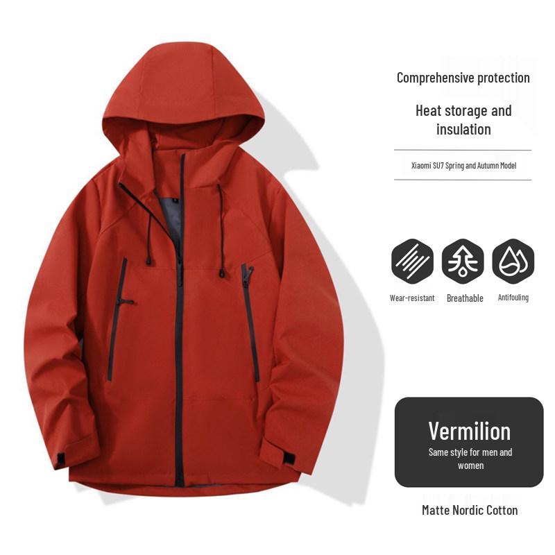Autumn/Winter Windproof Waterproof Warm Jacket for Mountaineering, Fishing, Cycling, and Workwear with Custom Embroidery and Logo Options