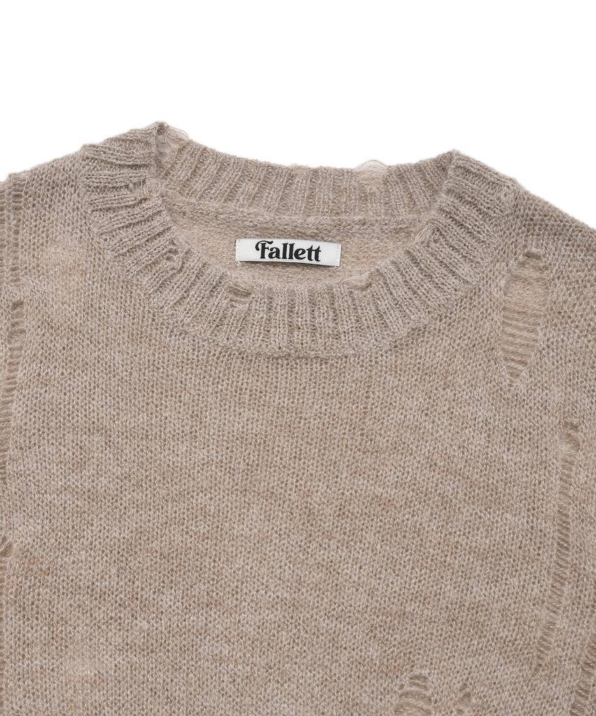 Palet Grunge Sheer Knit Beige