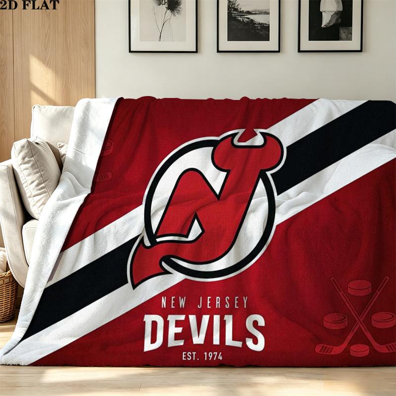 New Jersey Devil Print Flannel Blanket High Quality Warm Comfortable Cover for All Seasons Perfect for Gifts Home Decor