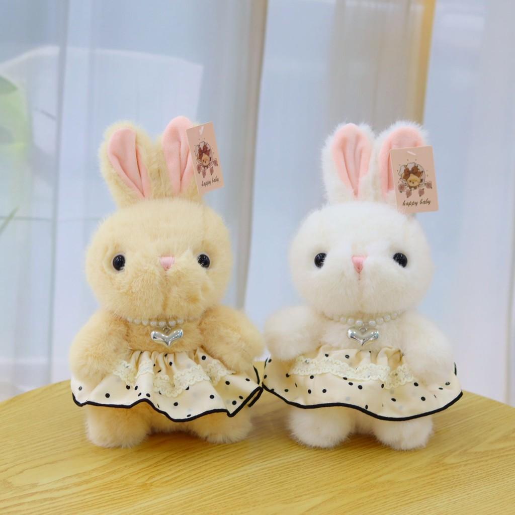 Cute Soft Rabbit Plush Doll  With Soft Short Fur And Pp Cotton Filling For Kids