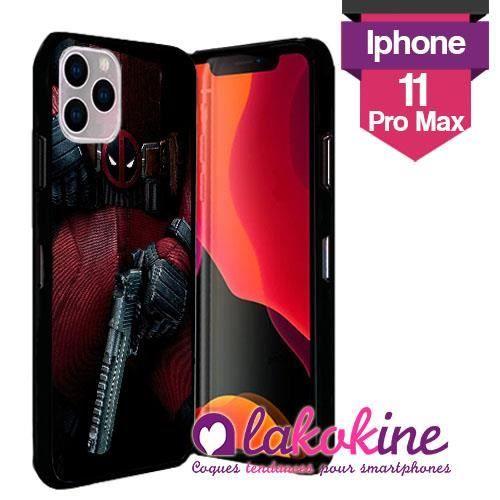 Coque Iphone 11 Pro Max Deadpool Pistole