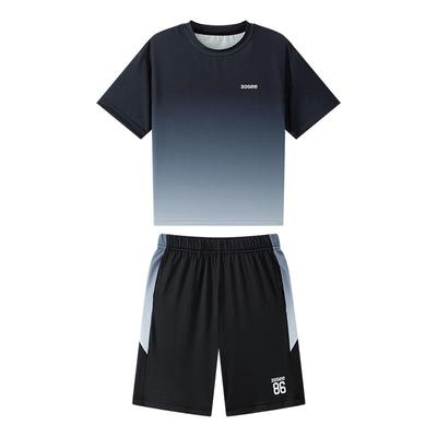 Zuoxi Boys' Quick-Dry Short-Sleeve Two-Piece Set