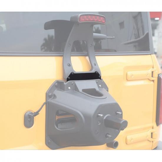 Exterior Black Spare Tire 3rd Brake Light Extension Bracket For Ford Bronco 21+