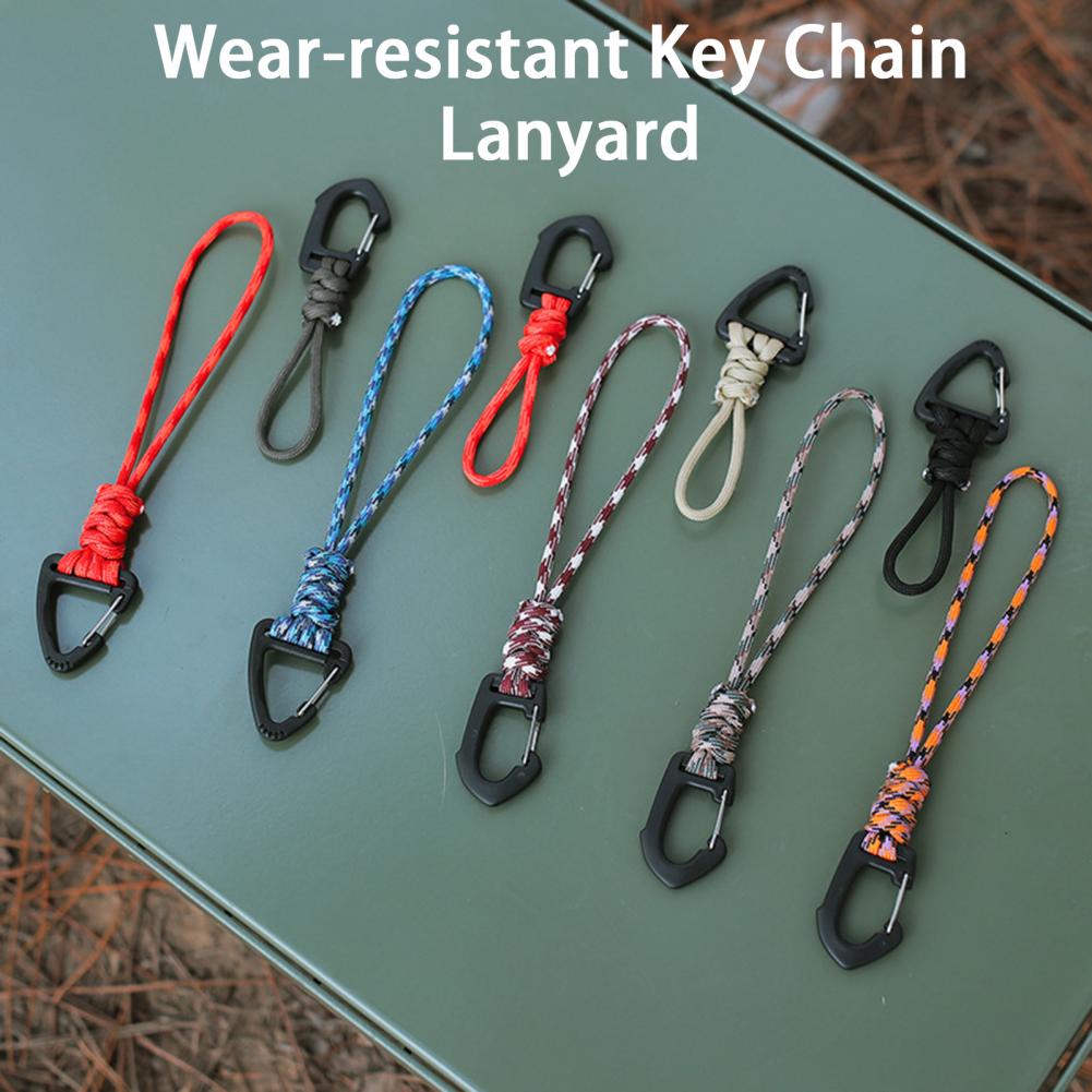 Key Lanyard Strong Load Bearing Anti-break Fall-Resistant Anti-lost Tear-resistant 7-Core Parachute Cord Key Rope Outdoor Suppli