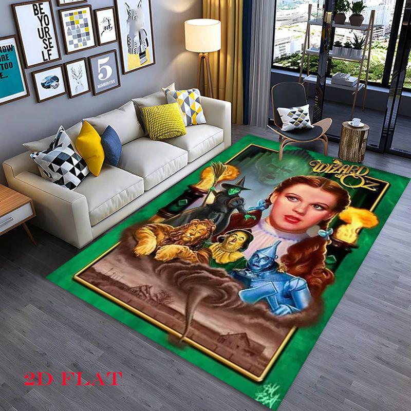 Wizard Oz Vintage Movie Poster Carpet Printing Suitable For All Seasons Art Dormitory Decoration Bathroom Mat
