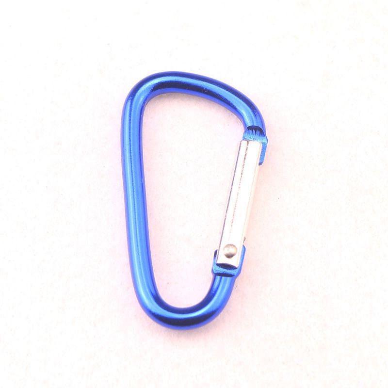 D-Shaped Aluminum Alloy Carabiner Hook: Hand Sanitizer, Water Bottle, Clothing, & Keychain Accessory